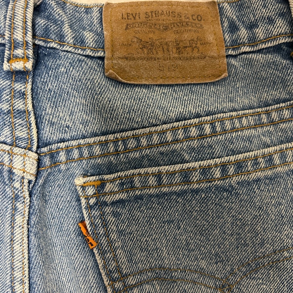 Levi's Vintage orange tab jeans